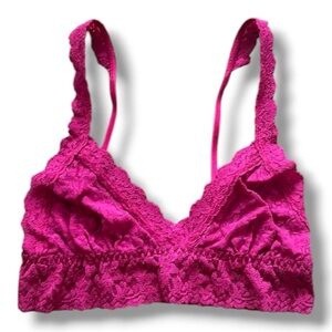 Hanky Panky Vintage Pink lace Bralette size Small NWT